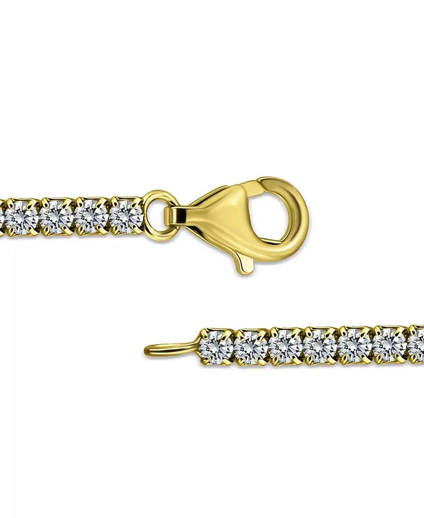 商品Giani Bernini|Cubic Zirconia Heart Charm Tennis Bracelet in 18k Gold-Plated Sterling Silver, Created for Macy's,价格¥230,第4张图片详细描述