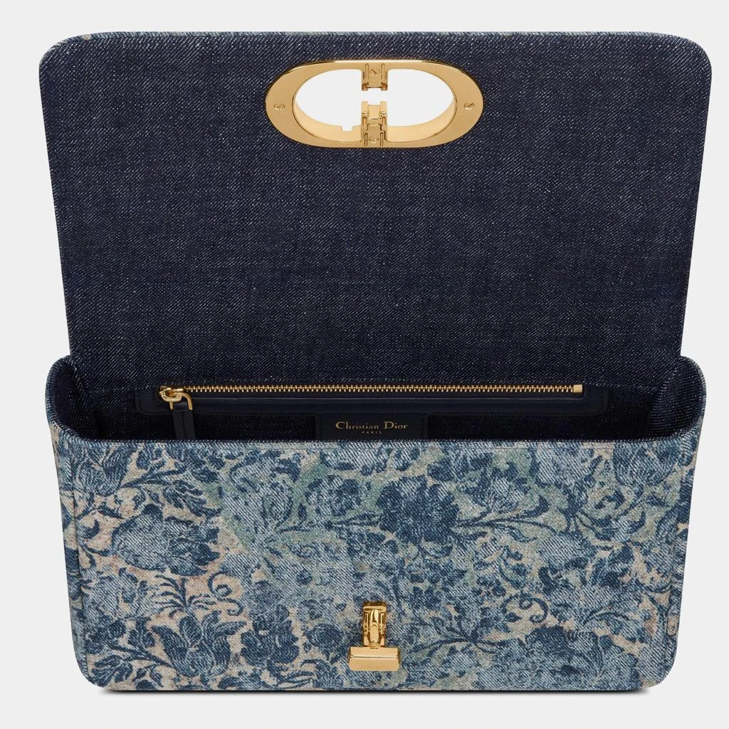 Christian Dior Blue Brocart Medium Dior Caro Bag 商品