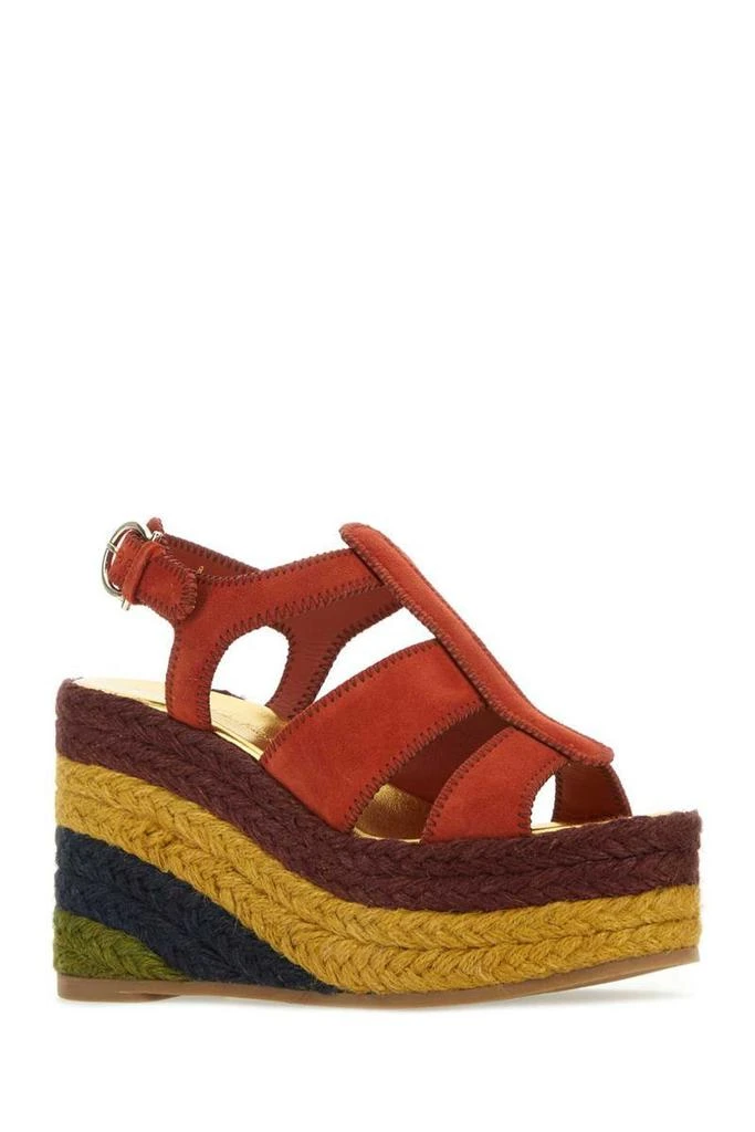 商品Salvatore Ferragamo|Salvatore Ferragamo Wedges in Red,价格¥3974,第2张图片详细描述