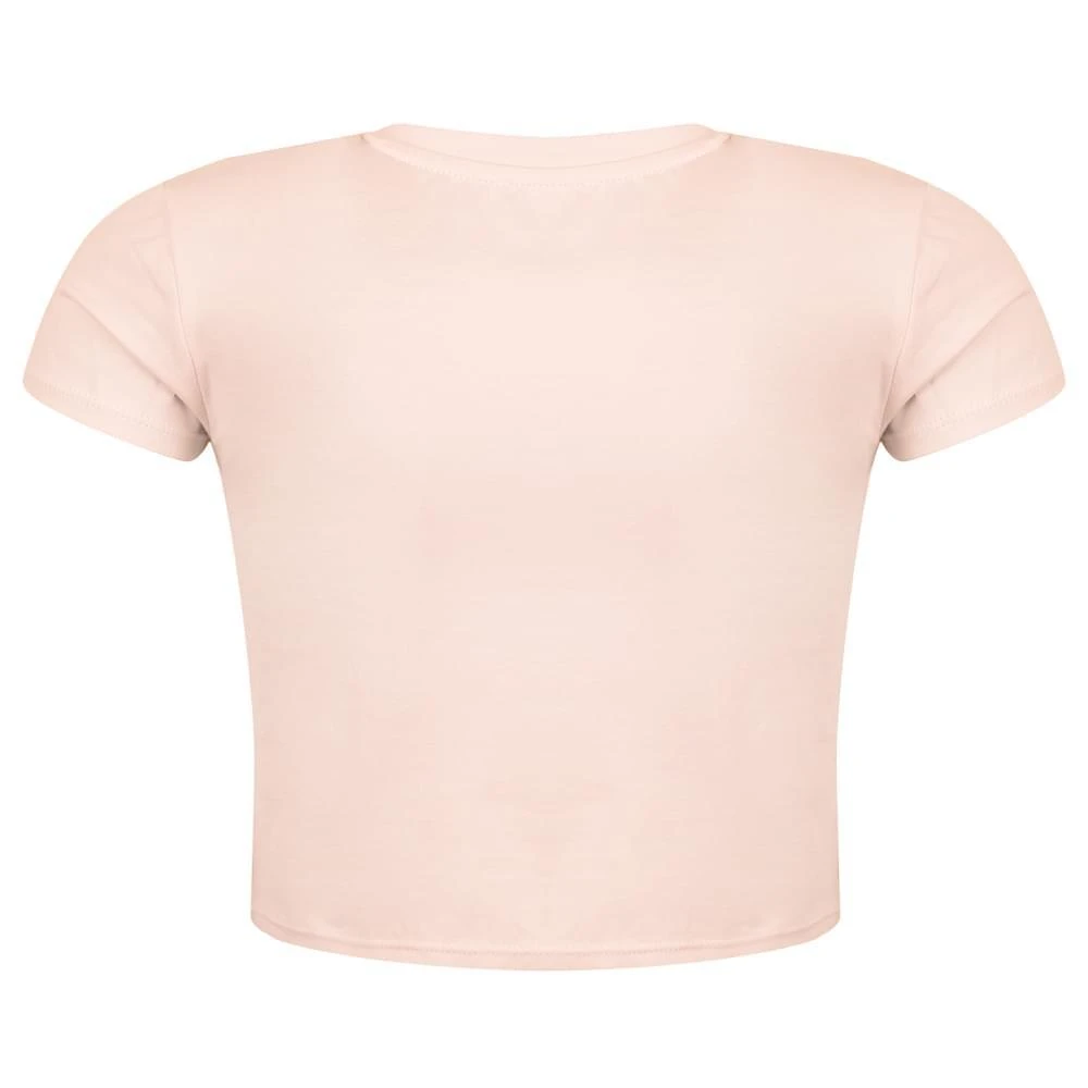 商品Michael Kors|Pale Pink Cropped Logo Tie T Shirt,价格¥153,第3张图片详细描述