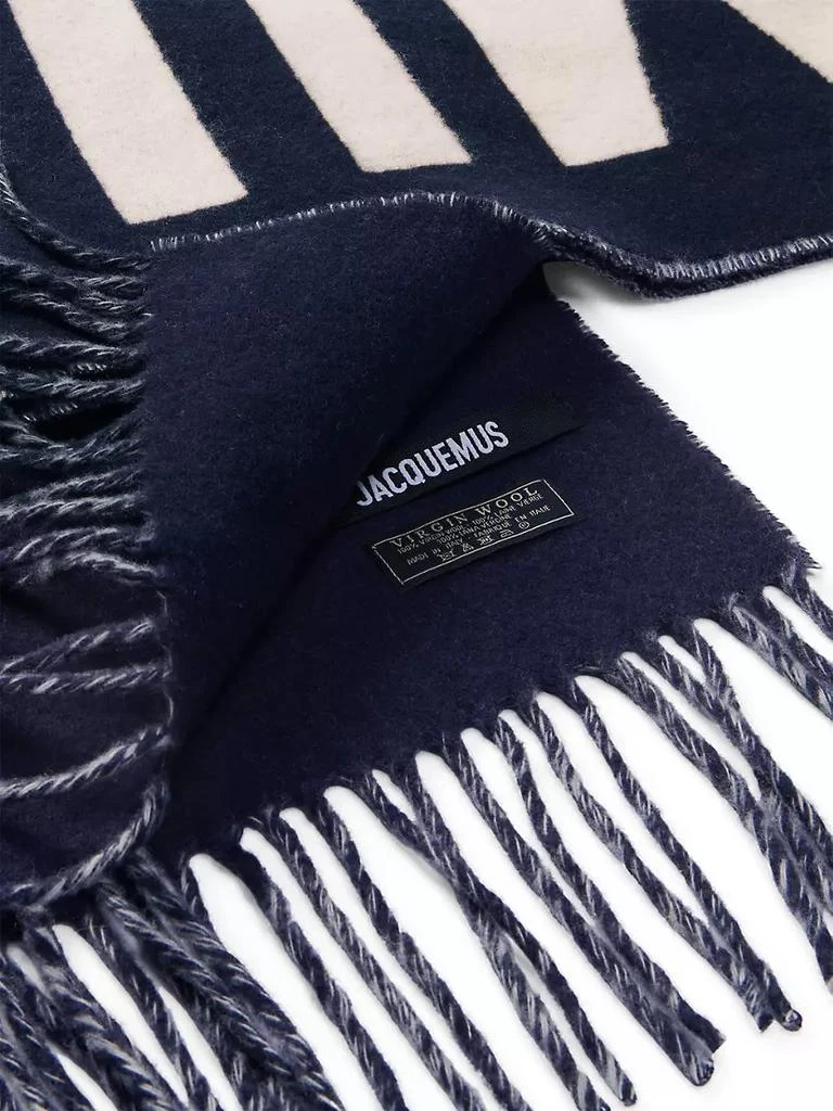 商品Jacquemus|Wool Logo Scarf,价格¥1623,第2张图片详细描述