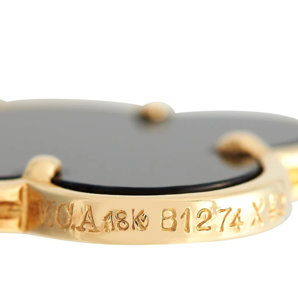 商品[二手商品] Van Cleef & Arpels|Van Cleef & Arpels Vintage Alhambra 18K Yellow Gold Onyx Pendant,价格¥30308,第3张图片详细描述