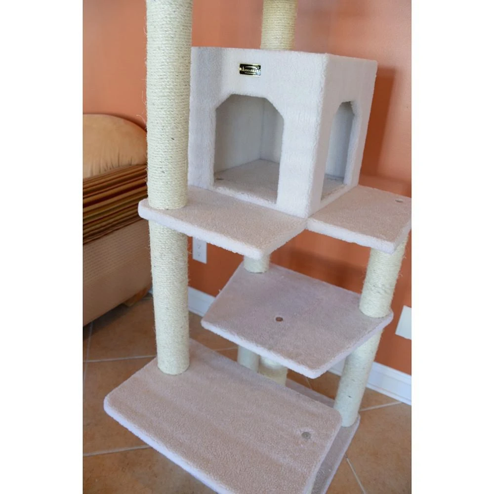 商品Macy's|Real Wood 6-Level Cat Tree, With Condo and Two Perches,价格¥1866,第5张图片详细描述