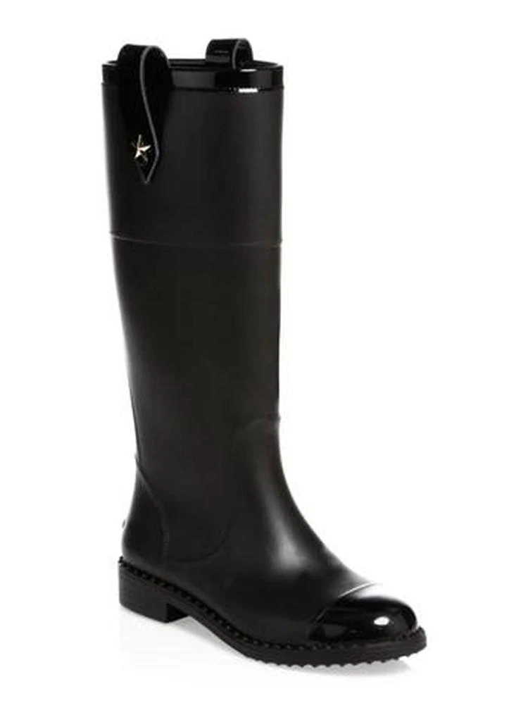 商品Jimmy Choo|Edith Knee-High Rubber Rainboots,价格¥1181,第2张图片详细描述