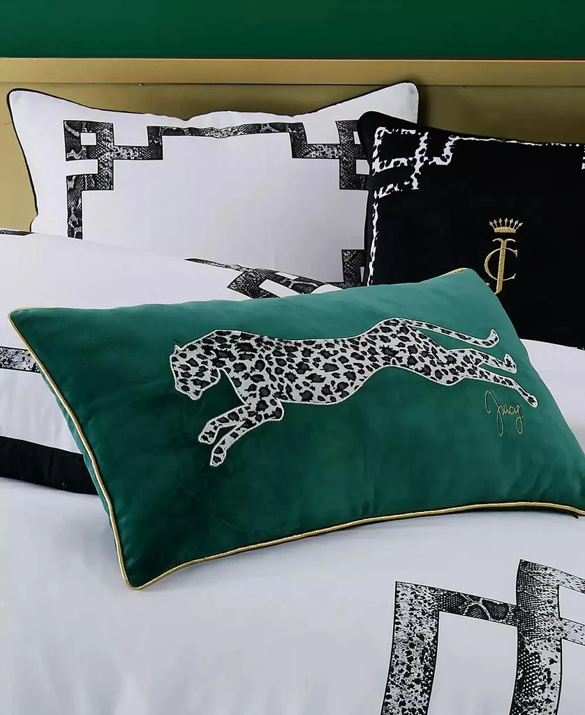 商品Juicy Couture|Velvet Cheetah Decorative Pillow, 14" x 24,价格¥246,第3张图片详细描述