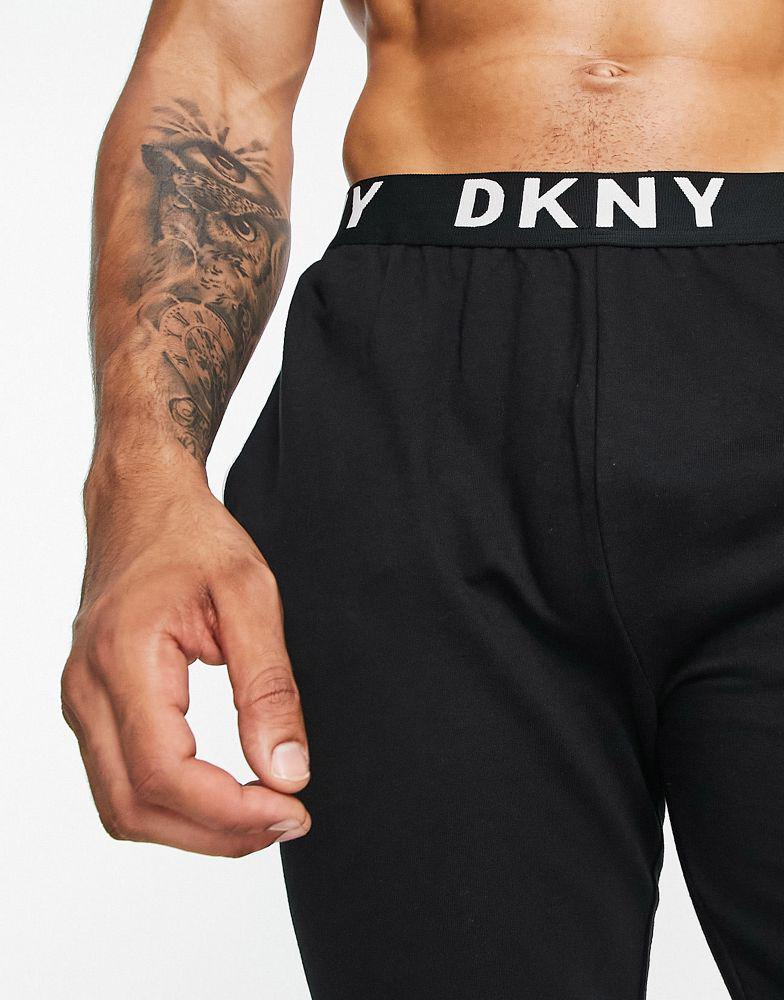 DKNY Eagles lounge pant with logo waistband in black商品第4张图片规格展示