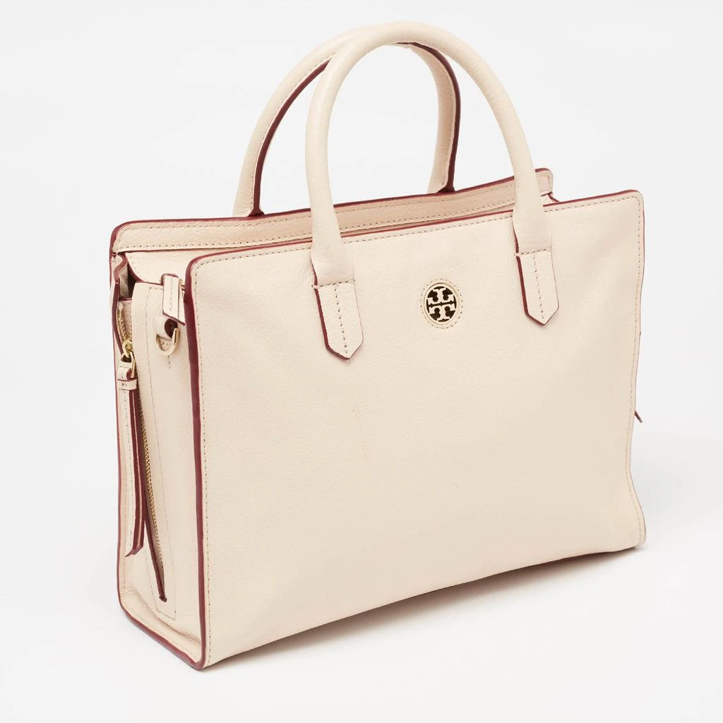 商品[二手商品] Tory Burch|Tory Burch Beige Leather Robinson Tote,价格¥1555,第3张图片详细描述