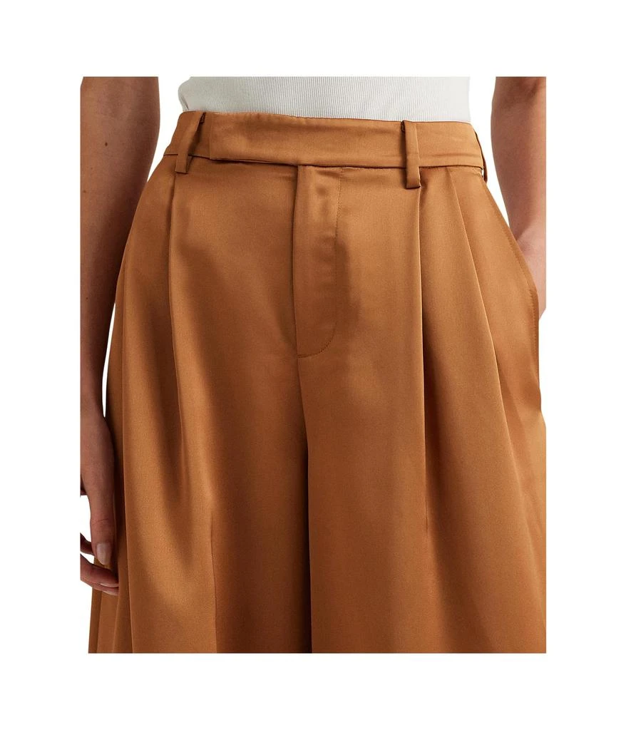 商品Ralph Lauren|Pleated Satin Charmeuse Wide-Leg Pants,价格¥1682,第3张图片详细描述