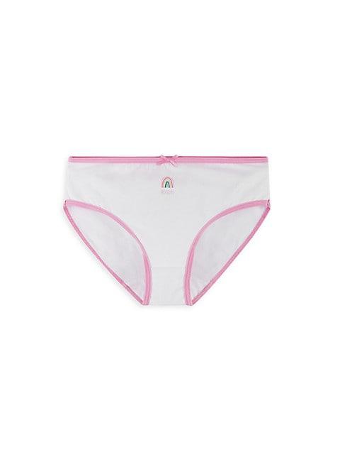 Little Girl's & Girl's 8-Piece Multicolored Bikini Underwear Set商品第2张图片规格展示