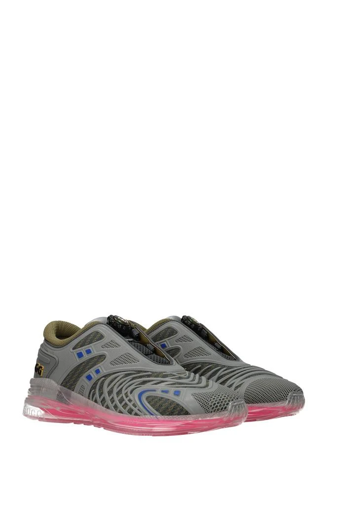 商品Gucci|Sneakers Rubber Gray Fluo Pink,价格¥2720,第2张图片详细描述