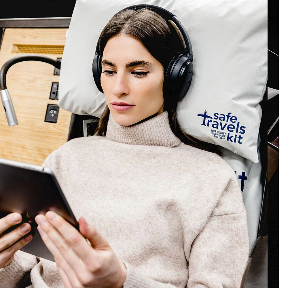 Luxury Travel Airplane Seat Cover & Pillow Case Set 商品