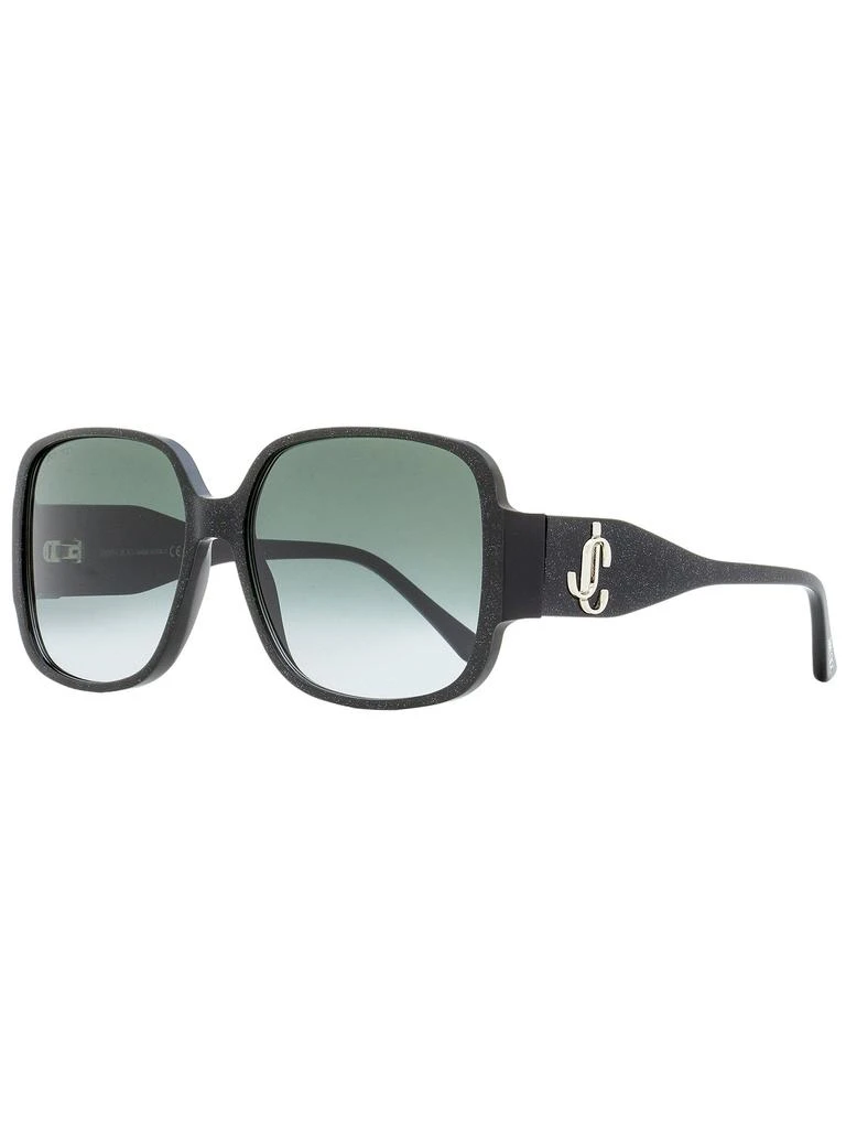 商品Jimmy Choo|Jimmy Choo Women's Square Sunglasses Tara/S DXF9O Black/Silver/Glitter 59mm,价格¥725,第1张图片