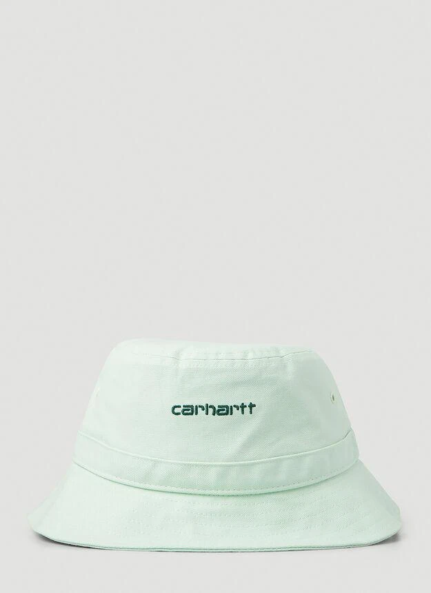 商品Carhartt|Script Logo Bucket Hat in Light Green,价格¥157,第1张图片