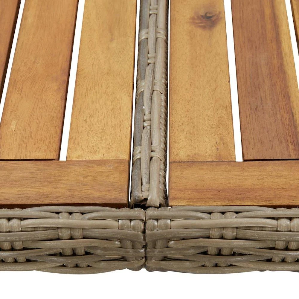 商品VidaXL|Garden Dining Table Brown 78.7"x39.4"x29.1" Poly Rattan, 310143,价格¥3456,第5张图片详细描述