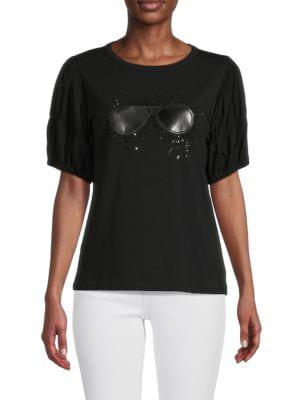 Embellished Sunglasses T Shirt商品第1张图片规格展示