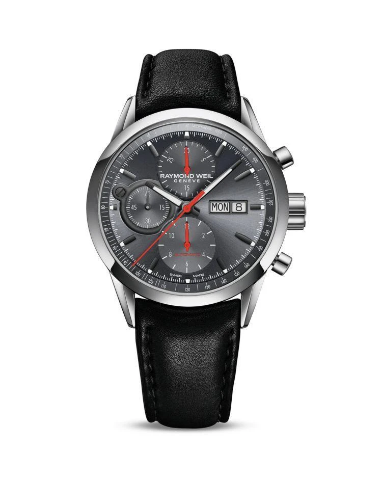 商品Raymond Weil|Freelancer Stainless Steel Chronograph Watch, 42mm,价格¥17669,第1张图片