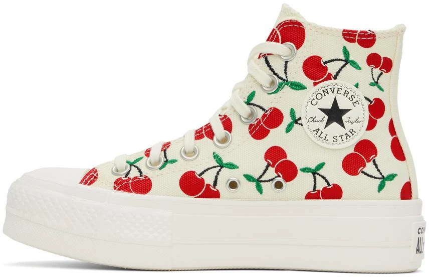 商品Converse|Off-White Chuck Taylor All Star Lift Platform Cherries High Top Sneakers,价格¥296,第3张图片详细描述