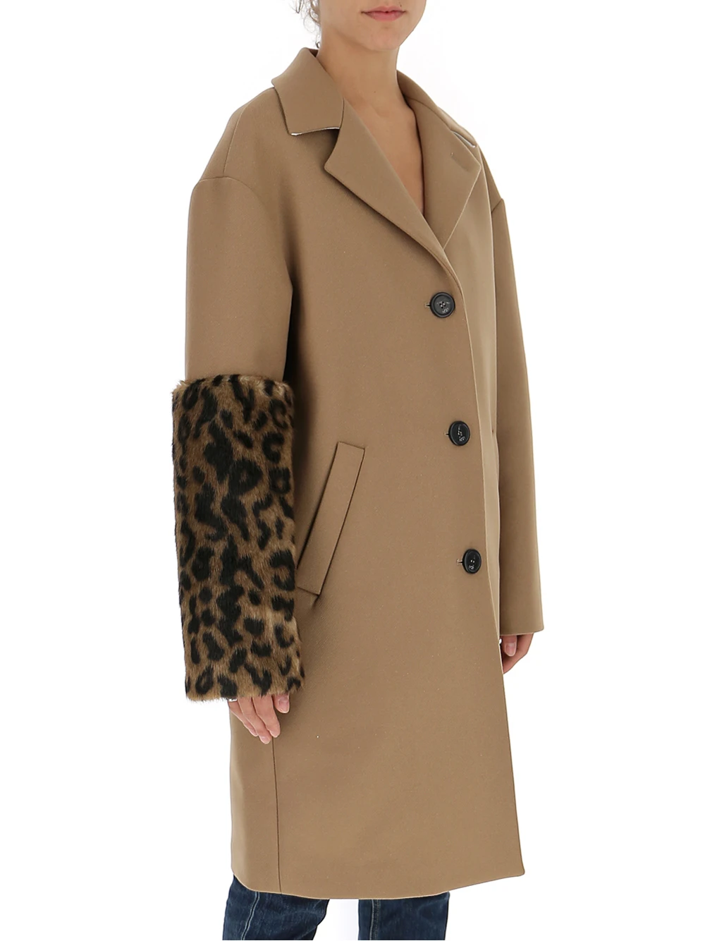 商品【商品预售7天】 N°21|N°21 女士大衣 N01132192180 褐色,价格¥3534,第4张图片详细描述