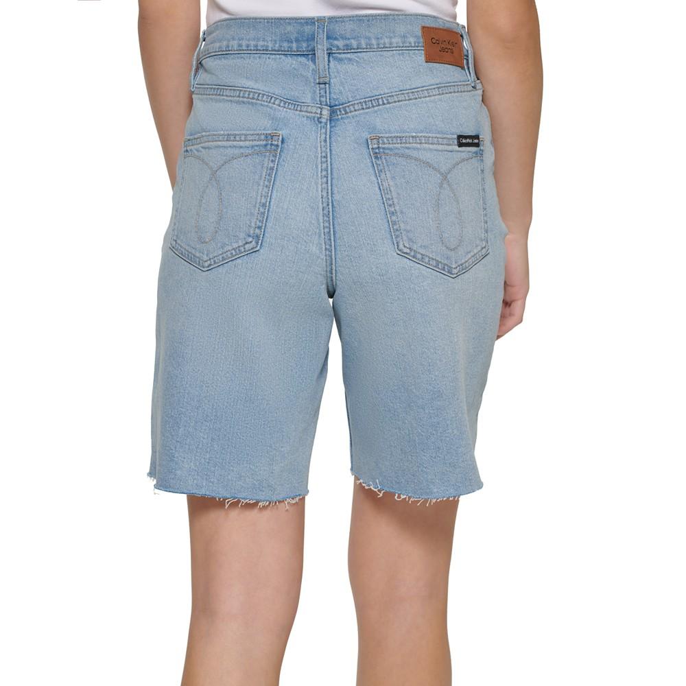 Women's High Rise 90s Fit Cutoff Jean Shorts商品第2张图片规格展示