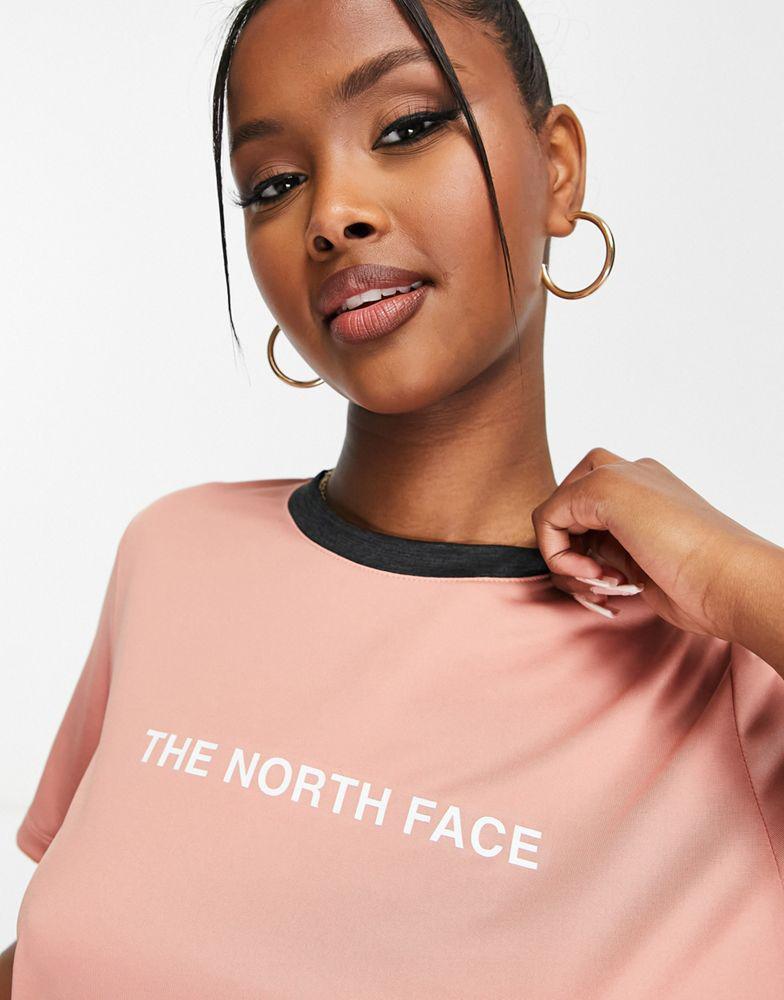 商品The North Face|The North Face Training Mountain Athletic t-shirt in pink,价格¥134,第5张图片详细描述