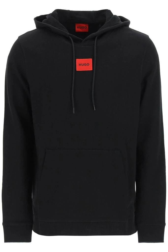 商品Hugo Boss|HOODIE WITH LOGO PATCH,价格¥521,第1张图片