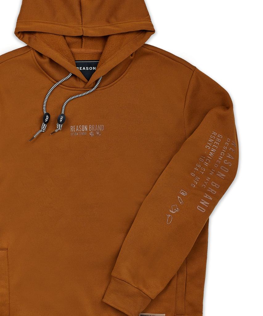 Basic Sterling Logo Sleeve Print Hoodie - Copper商品第3张图片规格展示