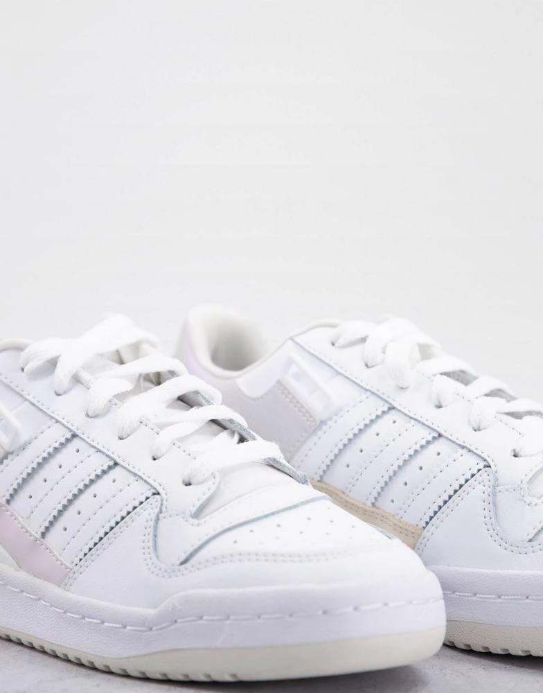 商品Adidas|adidas Originals Forum Low trainers in white and iridesent,价格¥522,第4张图片详细描述