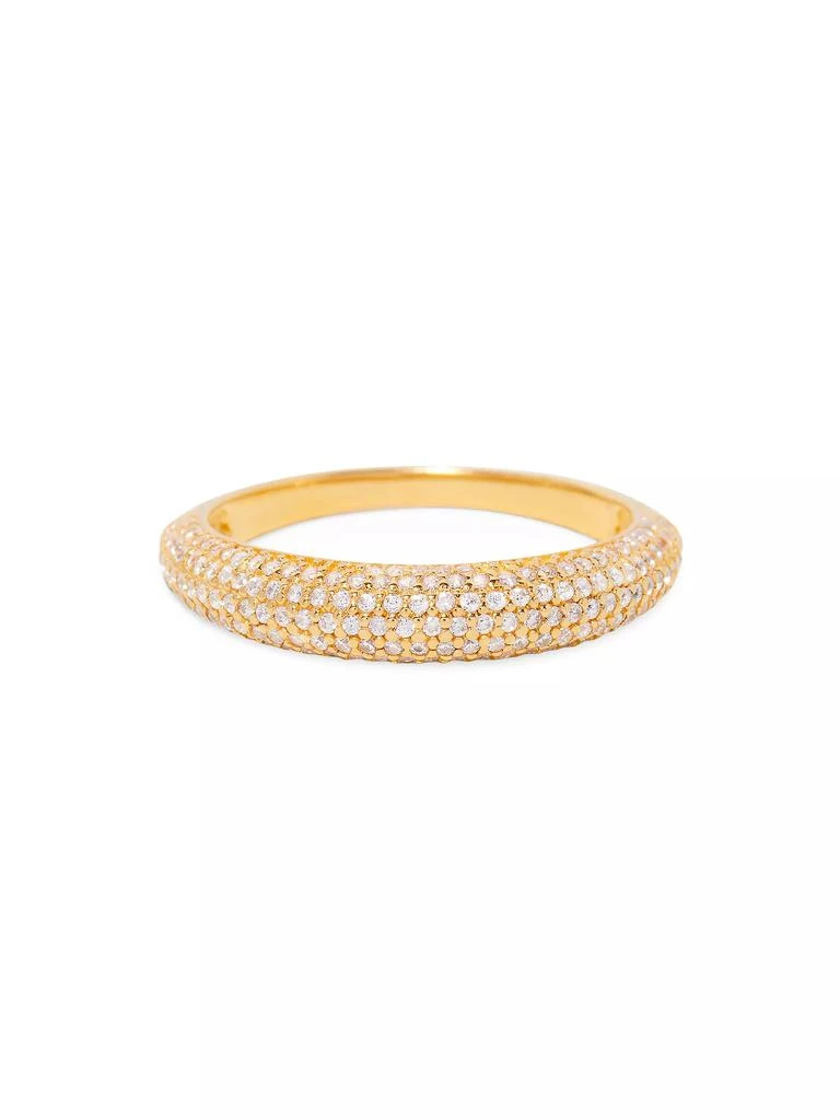 商品brook & york|Marian 14K-Yellow-Gold Vermeil & Cubic Zirconia Domed Ring,价格¥735,第3张图片详细描述