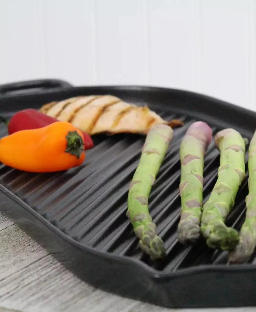 商品Chasseur|French Oval Cast Iron Grill Pan, 18-inch,价格¥1129,第3张图片详细描述