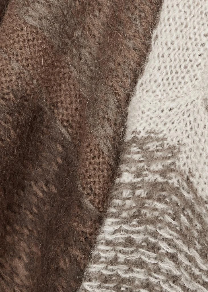 商品Acne Studios|Brown intarsia textured-knit jumper,价格¥1352,第5张图片详细描述
