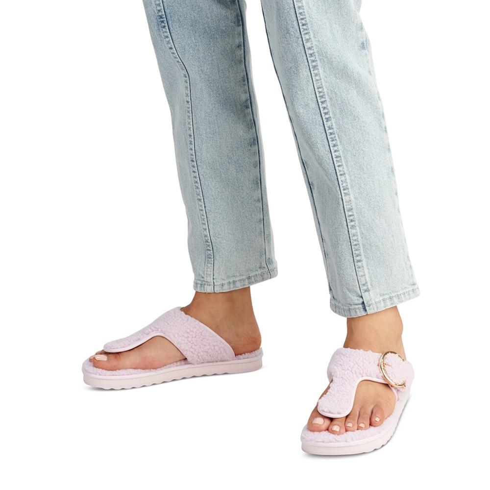 商品Coach|Women's Hollie Cozy T-Strap Slippers,价格¥443,第6张图片详细描述