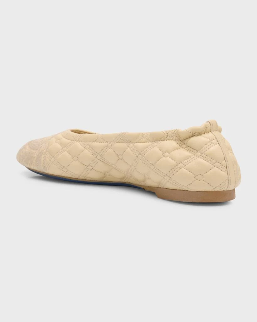 商品Burberry|Sadler Quilted Lambskin Ballerina Flats,价格¥6168,第5张图片详细描述
