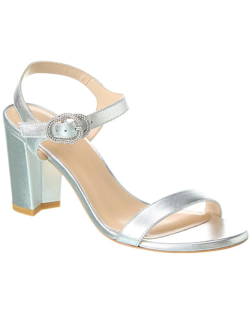 商品Stuart Weitzman|Crystal 75 Leather Block Sandal,价格¥1431,第1张图片