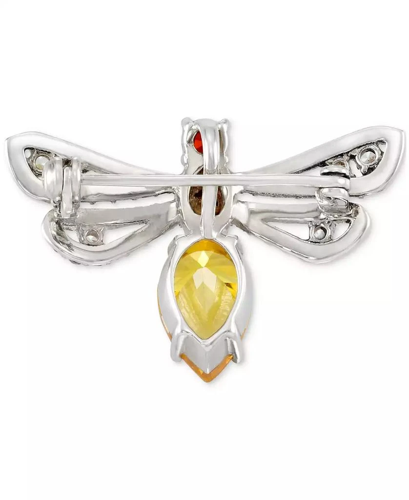 商品Macy's|Marcasite (3/8 ct. t.w.) & Cubic Zirconia Dragonfly Pin in Sterling Silver,价格¥1677,第4张图片详细描述