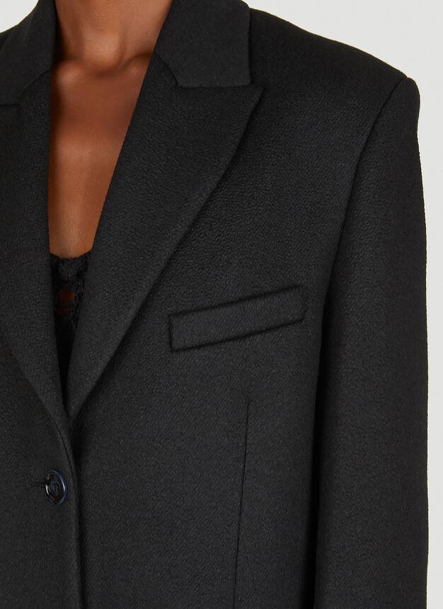 Single Breasted Coat in Black商品第5张图片规格展示