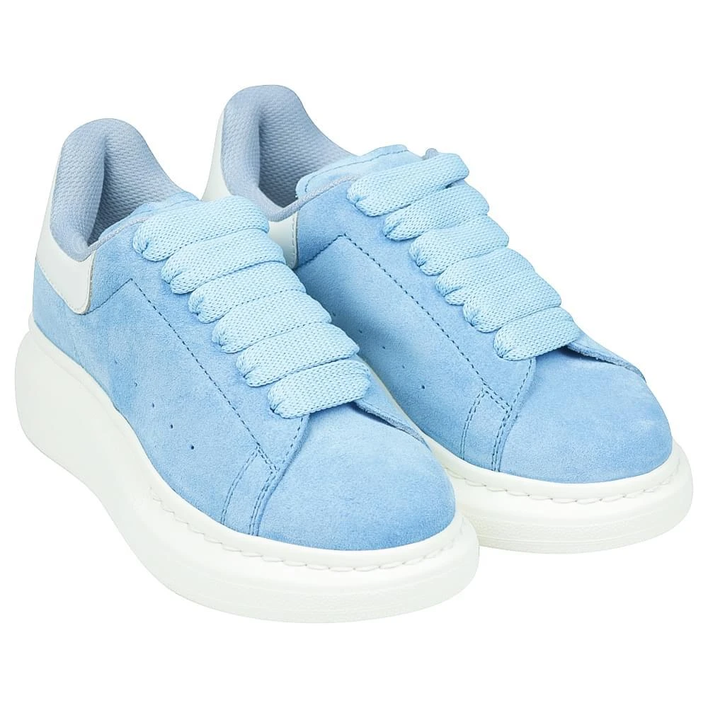 商品Alexander McQueen|Blue Suede Leather Trainers,价格¥1184,第1张图片