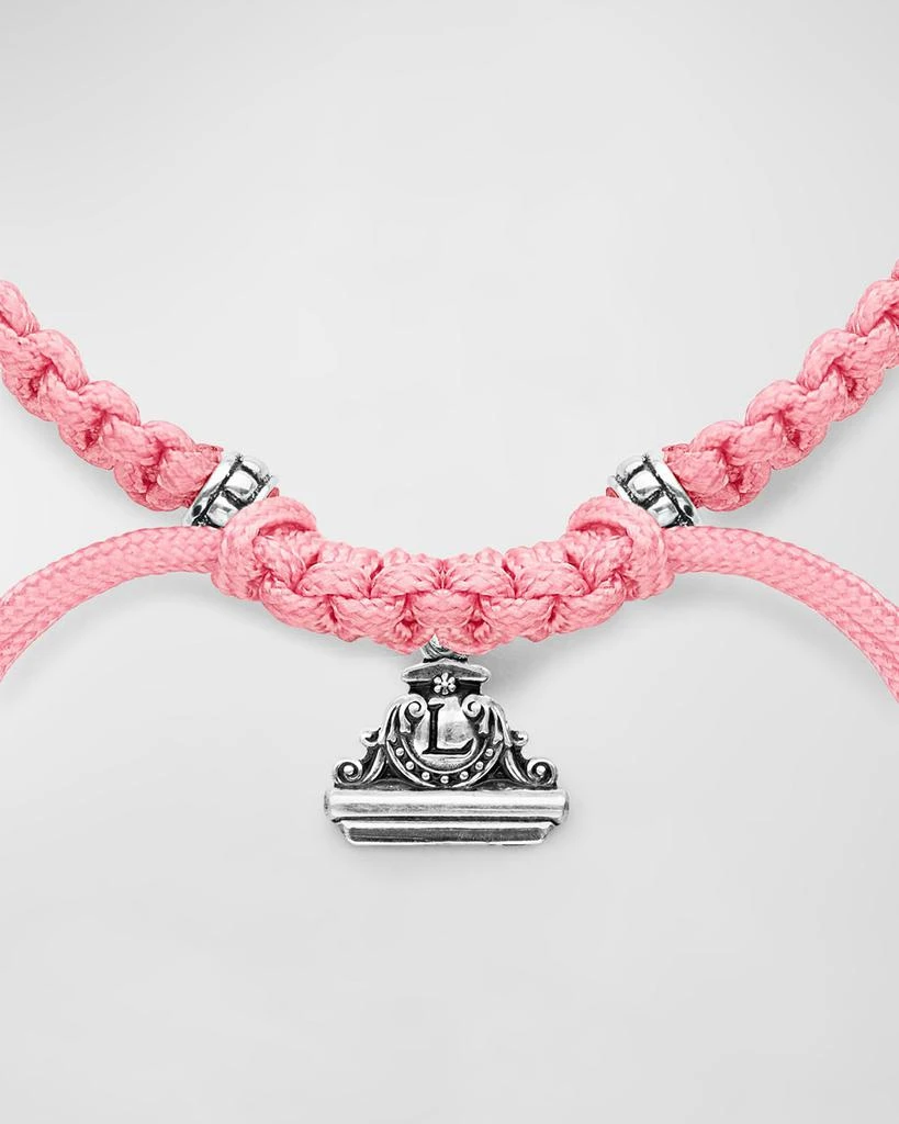 商品LAGOS|Kinder Sterling-Silver Macrame Bracelet, Pink,价格¥1081,第4张图片详细描述