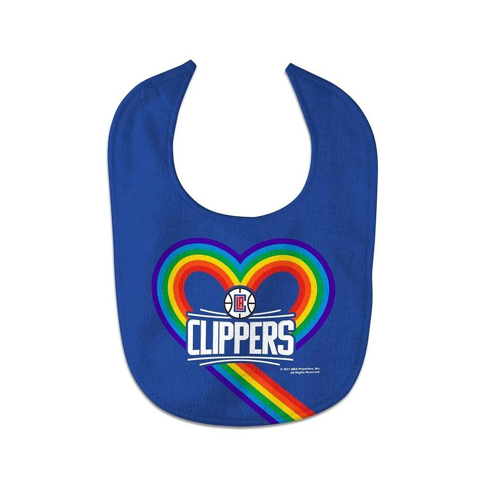 商品Wincraft|Newborn and Infant Boys and Girls LA Clippers Rainbow Baby Bib,价格¥75,第1张图片