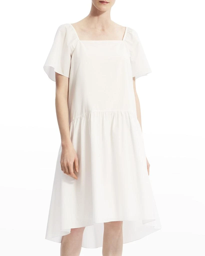 商品Theory|Square-Neck Tiered Midi A-Line Dress,价格¥684,第3张图片详细描述