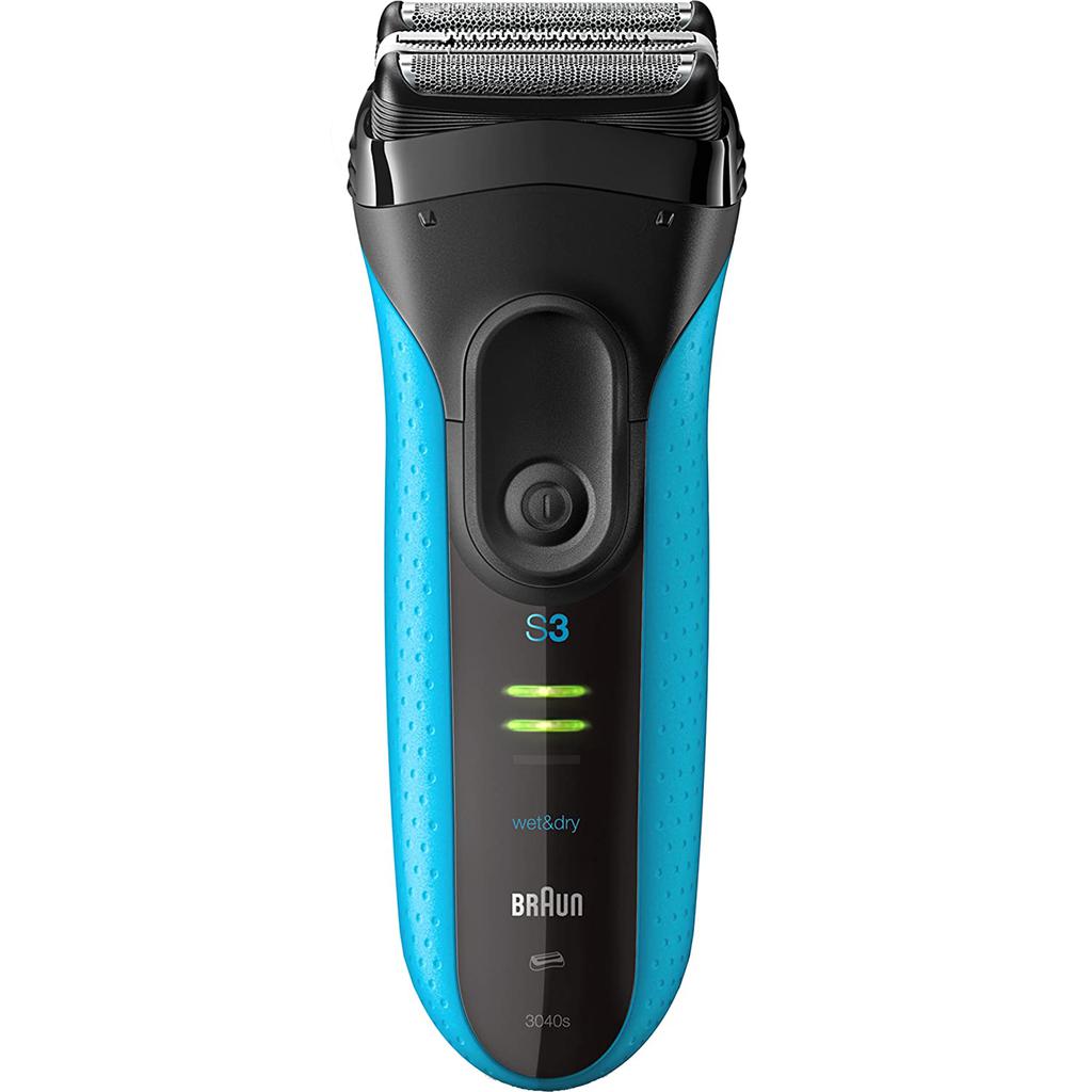 Braun Electric Series 3 Razor with Precision Trimmer, Rechargeable, Wet & Dry Foil Shaver for Men, Blue/Black, 4 Piece商品第1张图片规格展示