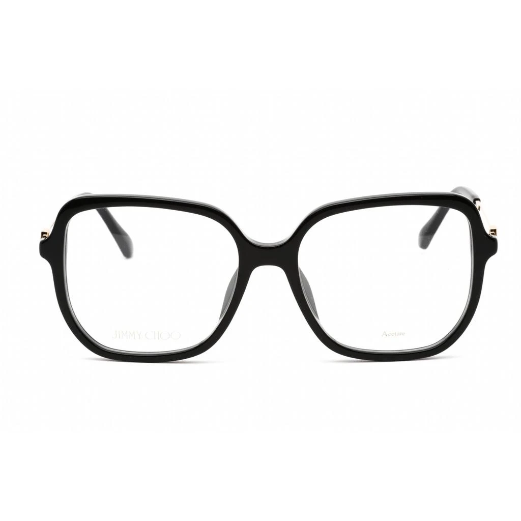 商品Jimmy Choo|Jimmy Choo Women's Eyeglasses - Oversized Black Acetate/Metal Frame | JC376/G 0807 00,价格¥555,第2张图片详细描述