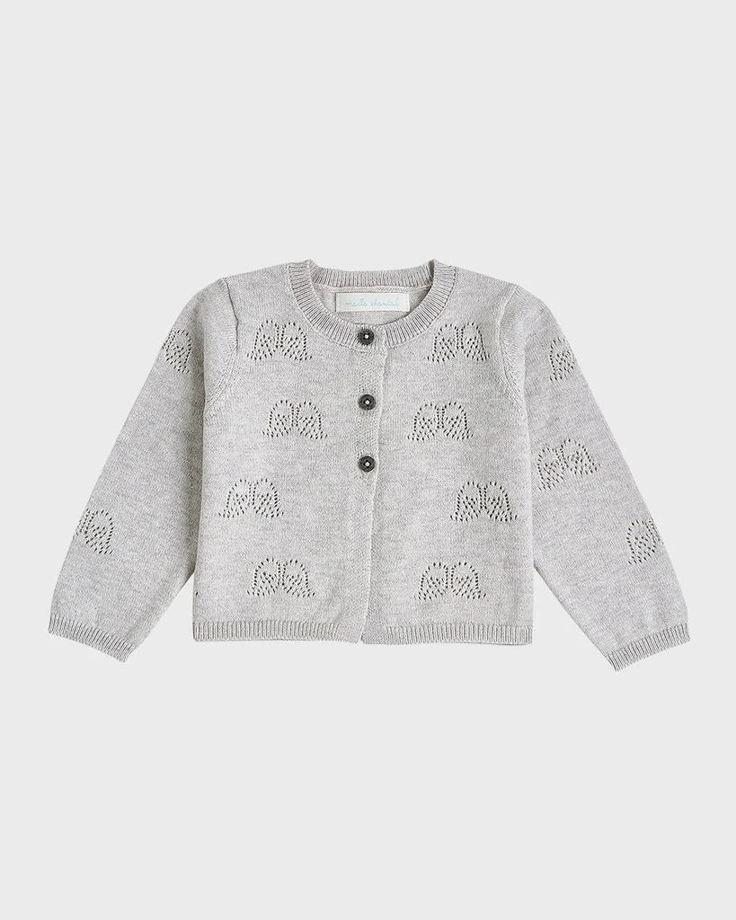 商品Marie Chantal|Kid's Angel Wing Pointelle Cardigan, Size 3M-24M,价格¥881,第1张图片