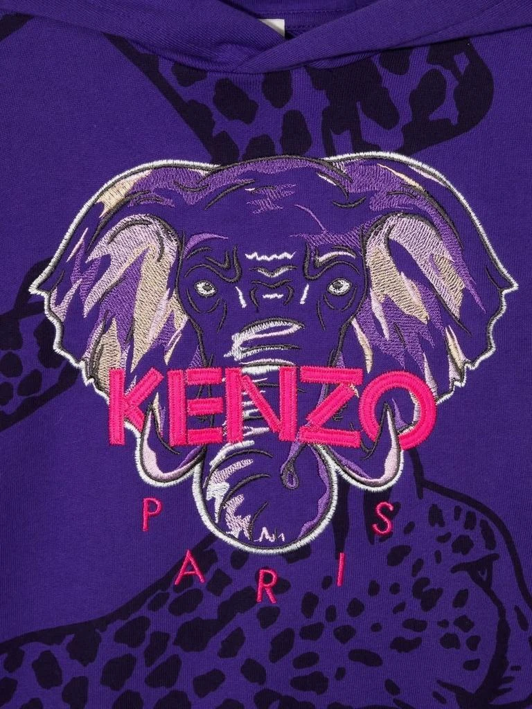 商品Kenzo|Kenzo Kids Violet Cotton Hoodie,价格¥1118,第3张图片详细描述