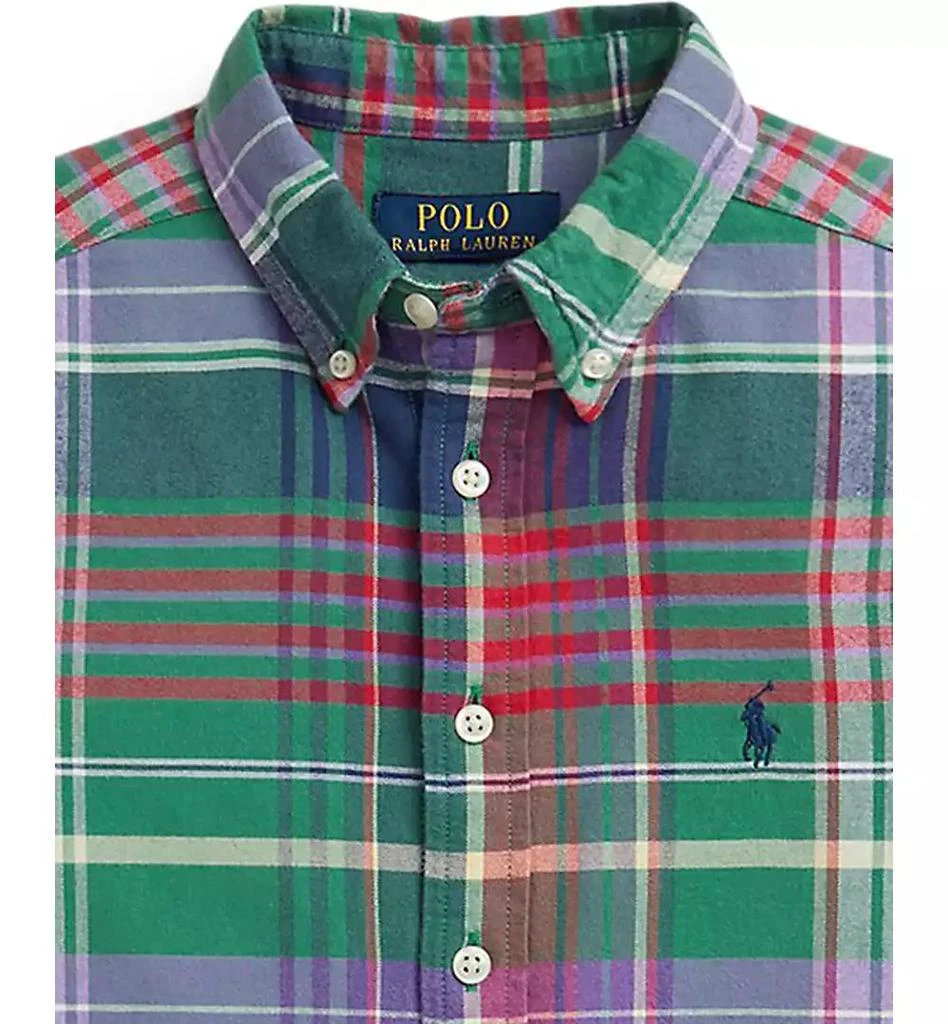 商品Ralph Lauren|Big Boys Plaid Brushed Cotton Oxford Shirt,价格¥285,第4张图片详细描述