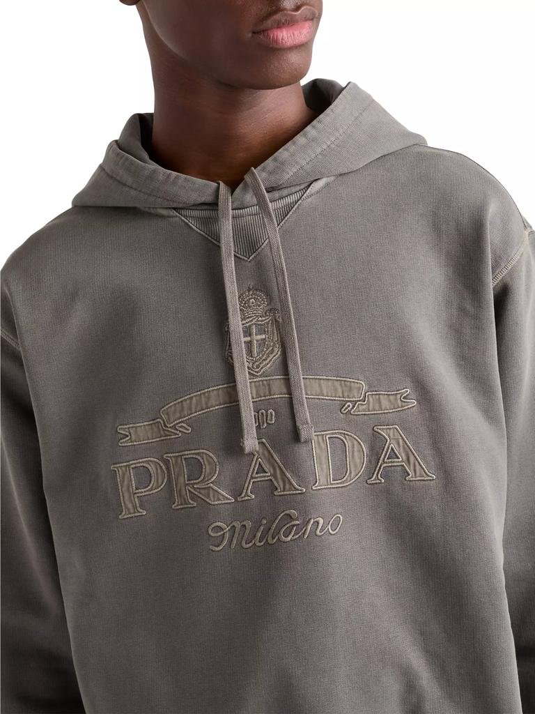 トップス Prada Sport Khaki Grey 2014 Nylon Hoodie Prada Technical