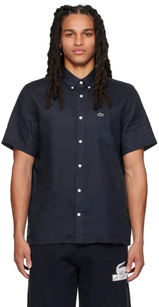 商品Lacoste|Navy Short Sleeve Shirt,价格¥556,第1张图片