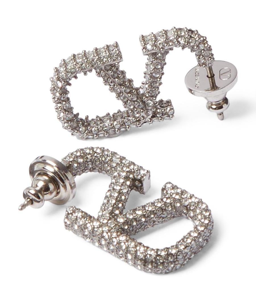 Valentino VLogo Signature Strass Earrings - Compare Prices