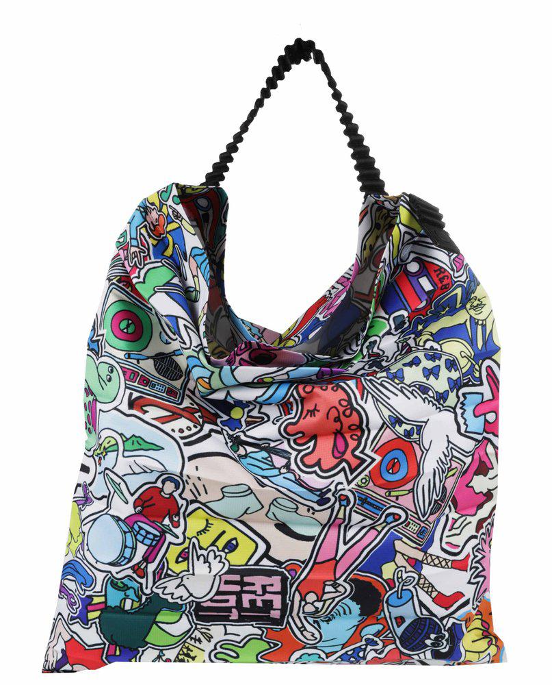 Pleats Please By Issey Miyake Graphic-Printed Top Handle Bag商品第1张图片规格展示