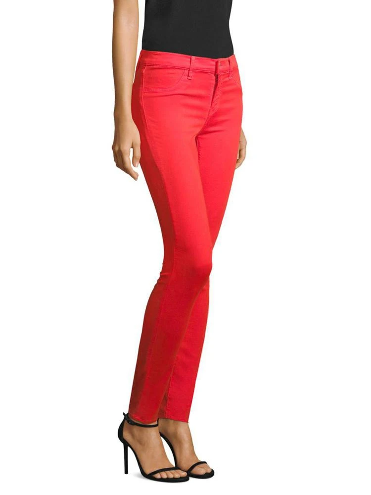 商品J Brand|Mid-Rise Super Skinny Sateen Jeans,价格¥1395,第3张图片详细描述