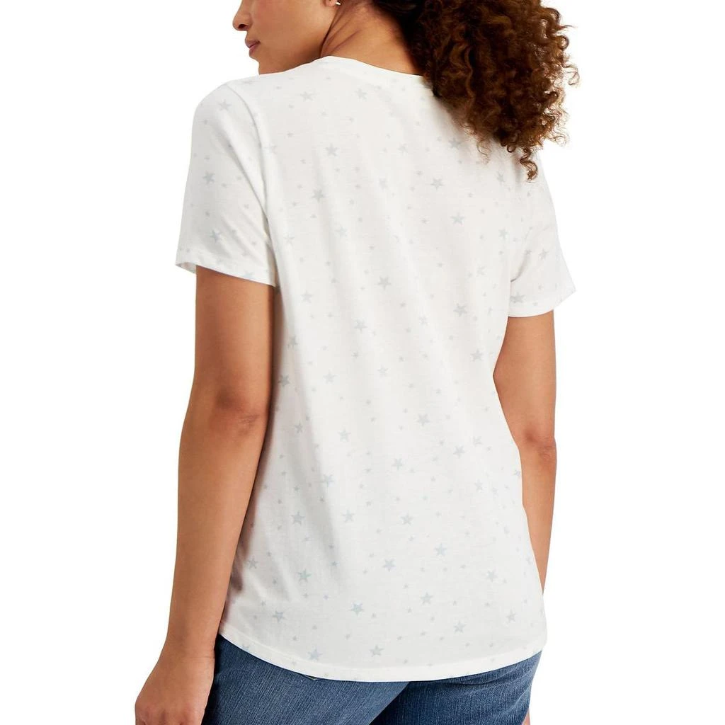 商品Style & Co|Style & Co. Womens Star Cotton T-Shirt,价格¥39,第2张图片详细描述